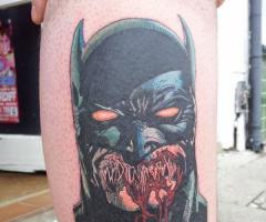 Batman The Dark Knight comic tattoo