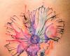 Watercolor Hibiscus Tattoo