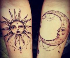Moon and sun tattoo tumblr