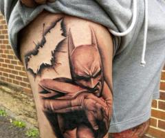 Arkham City inspired Batman tattoo