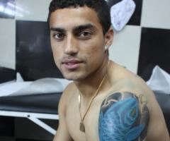 Tatuaje de pez koi de Paulo Magalhaes