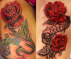 Rose drawing tattoo