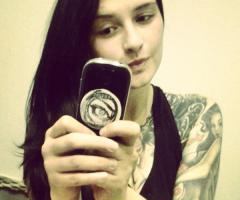 Selfie girl tattoo