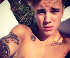 Justin Bieber Selfie tattoo
