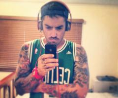 NBA Celtic selfie tattoo