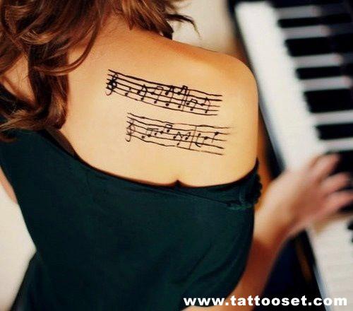 Partituras piano tattoo