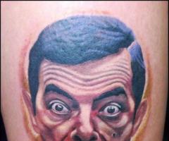 Mr Bean tattoo potrait
