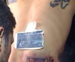 Mauricio Pinilla tatuaje vs Brasil 2014