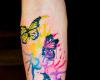 Watercolor Butterfly Tattoo