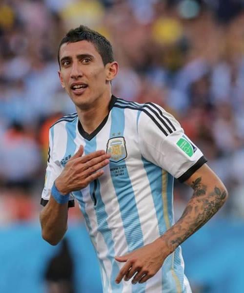 Tatuaje de Angel Di Maria en Brasil 2014