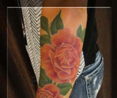 French Tea Rose Tattoo