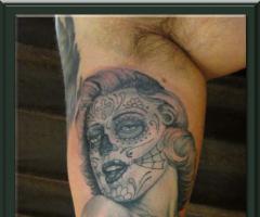 Marilyn Monroe Day of the Dead Tattoo