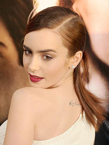 Lily Collins quote tattoo
