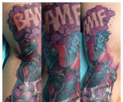 Kurt Wagner aka Nightcrawler tattoo