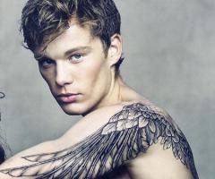 Loving male models tattoo