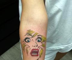 Pop art tattoo