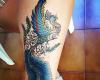phoenix tattoo leg