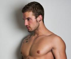 Male Model with tattoo Parker Hurley