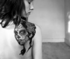 tatuagem caveira mexicana