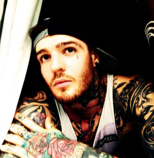 Model Danny Wright tattoo