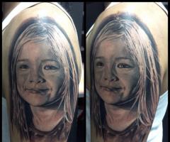 Children portrait tattoo