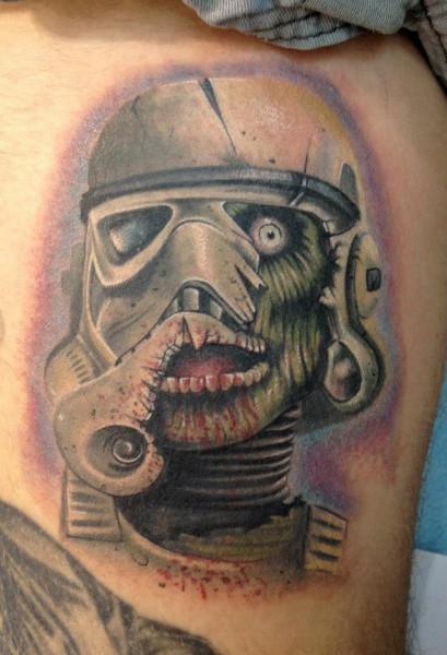 Stormtrooper zombie tattoo