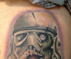 Stormtrooper zombie tattoo
