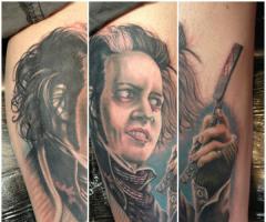 Tatuaje de Sweeney Todd
