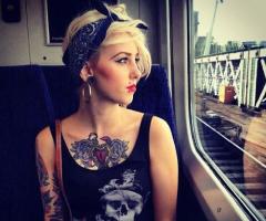 Bandanna model fashion tattoo