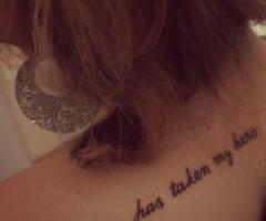 Heaven has taken my hero tattoo