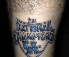 Kentucky Wildcats tattoo