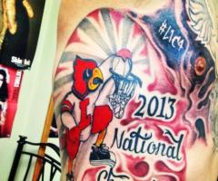 The Louisville Cardinals NCAA tattoo