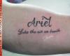 Letter tattoo