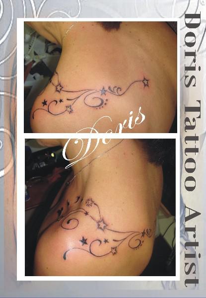 Stars tattoo tribal