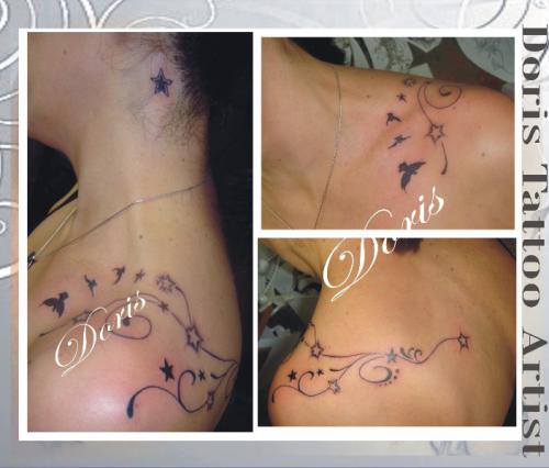 Stars tattoo tribal
