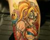 Harley Quinn with a bomb tattoo