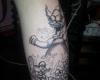 Krusty and homer simpson tattoo