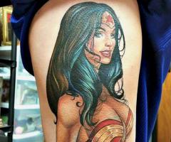 Super hot Wonder Woman tattoo