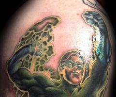 Green lantern tattoo