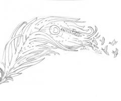 pluma pavo real