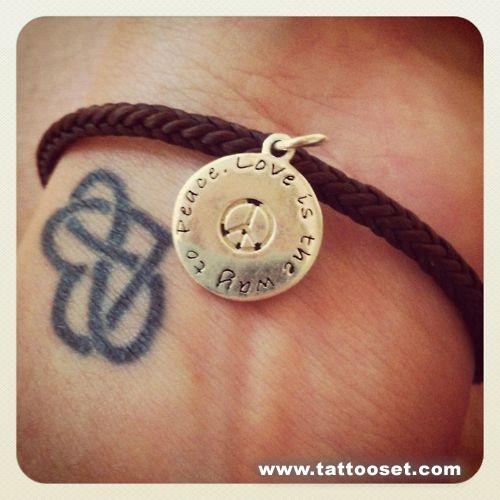 Love and heart tattoo