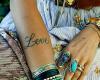 Love text tattoo