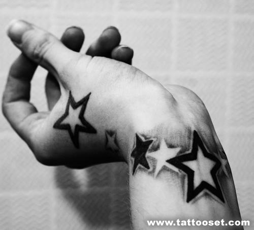 Stars tattoo on wrist