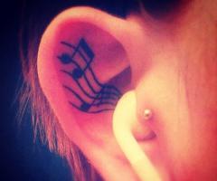 Music tattoo