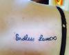 Endless love infinity tattoo