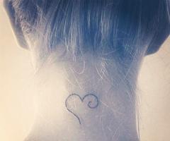 Heart tattoo for woman