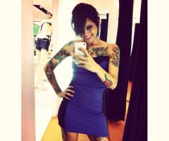 Selfie woman tattoo