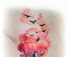 Watercolor Tree Tattoo