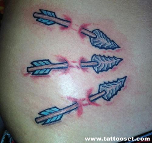 Arrow 3D tattoo