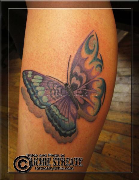 Real Tribal Butterfly Tattoo